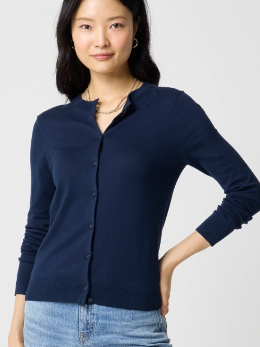 J. Crew Navy Crewneck Sweater
